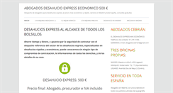 Desktop Screenshot of desahucioeconomico.com